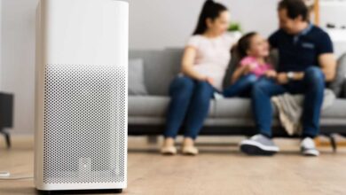a white color air purifires with best hepa filter