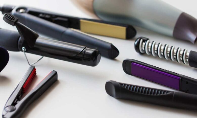 A set of hair straightener on the white table | professional hair straightener