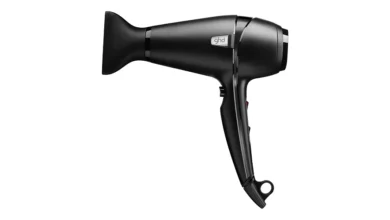 black color GHD Air with white background