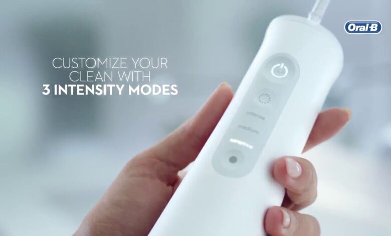 white oral b water flosser