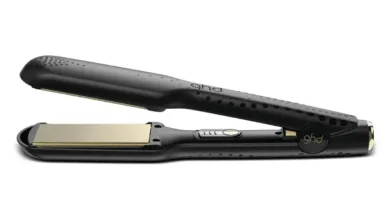a black colored ghd gold max styler straightener