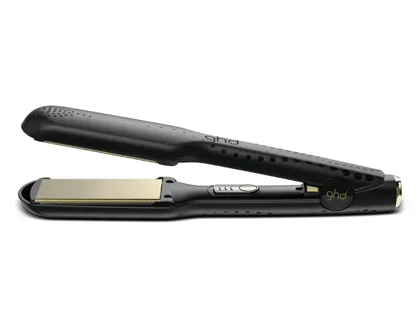 a black colored ghd gold max styler straightener