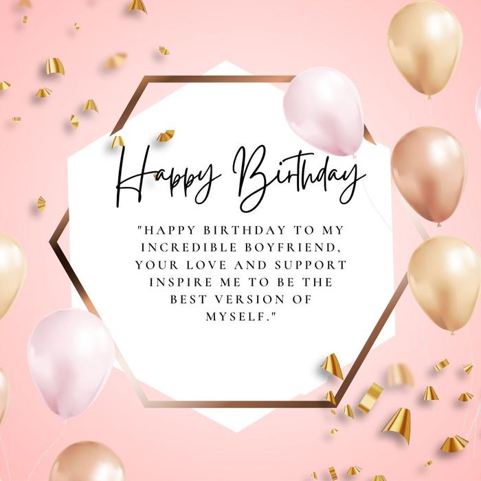Cute Inspirational Birthday Messages For Boyfriend