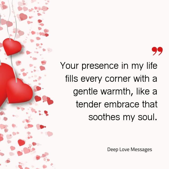 Deep affectionate love messages