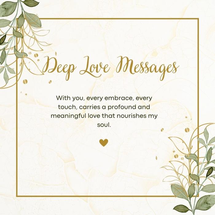 Deep meaningful love messages
