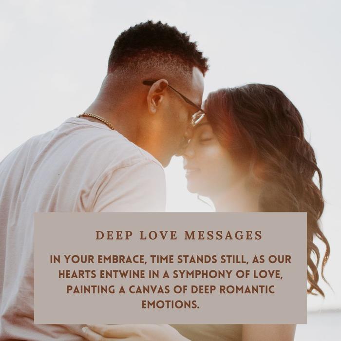Deep romantic messages for lovers