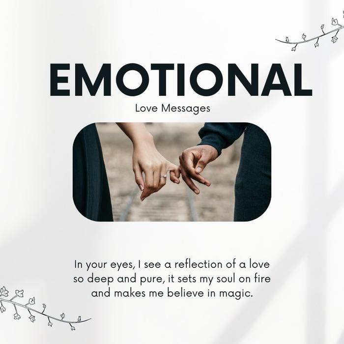 Deeply touching emotional love messages