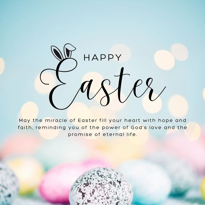Religious Easter messages of hope and faith