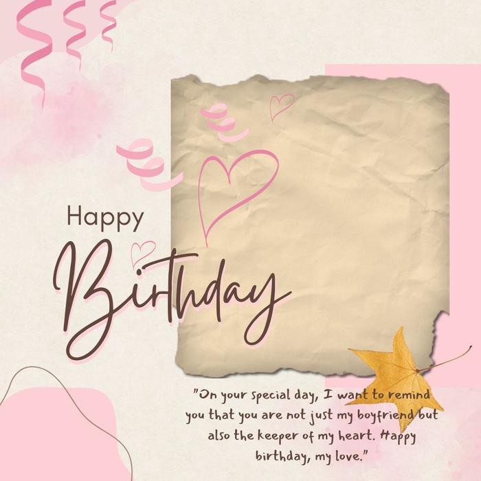Romantic Birthday Messages For Boyfriend