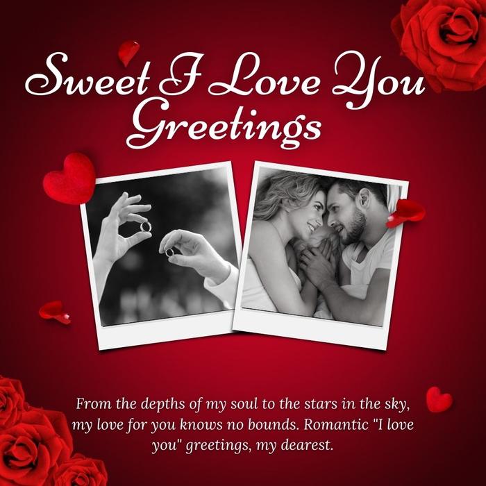 Romantic I love you Greetings